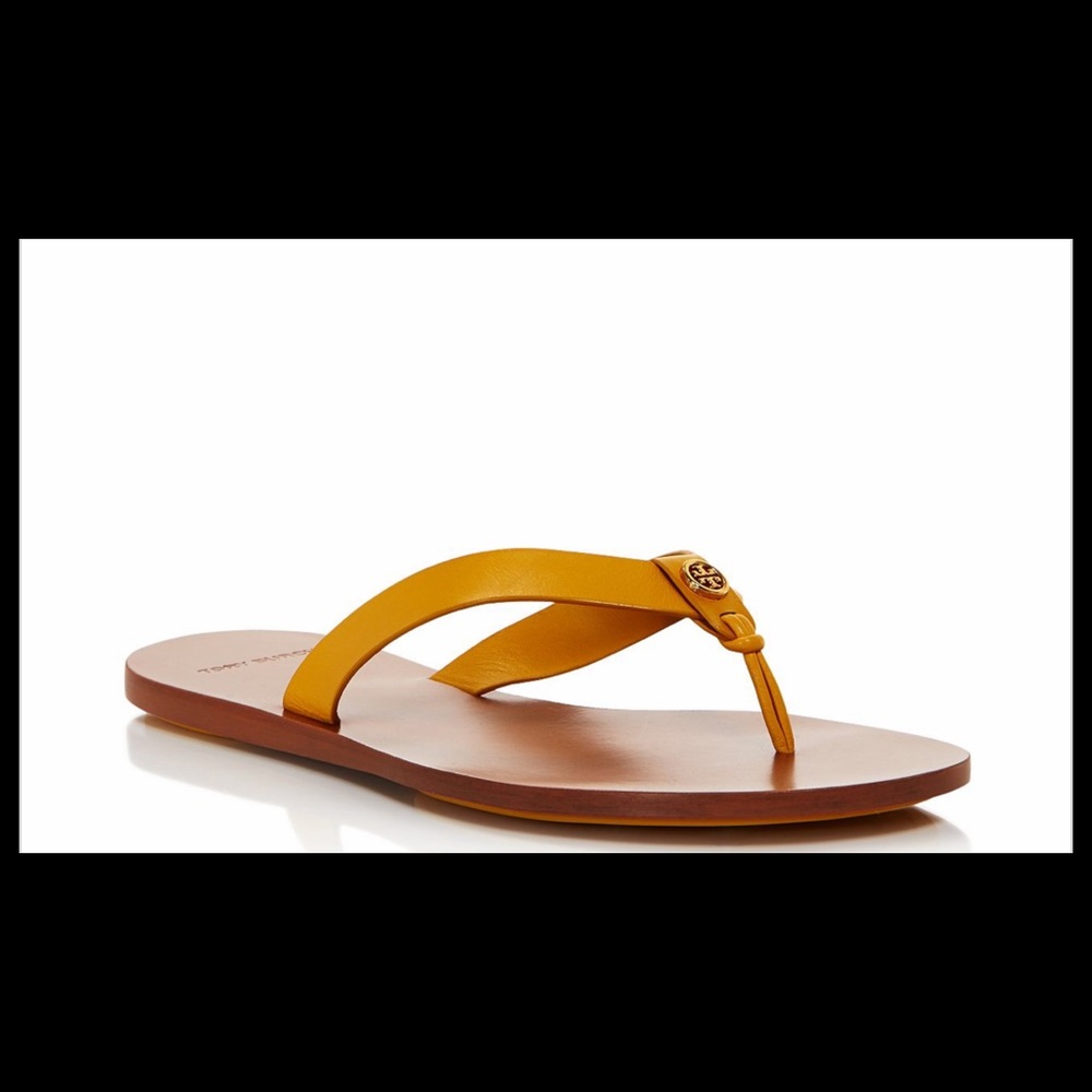NIB TORY BURCH Women's Manon Leather Thong Sandals